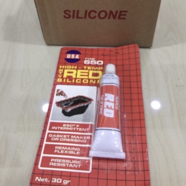 

Usa 650 lem red KECIL 30 gram lem merah 30gram lem silicone red lem red silicon rubber adhesive small lem paking mobil motor glue