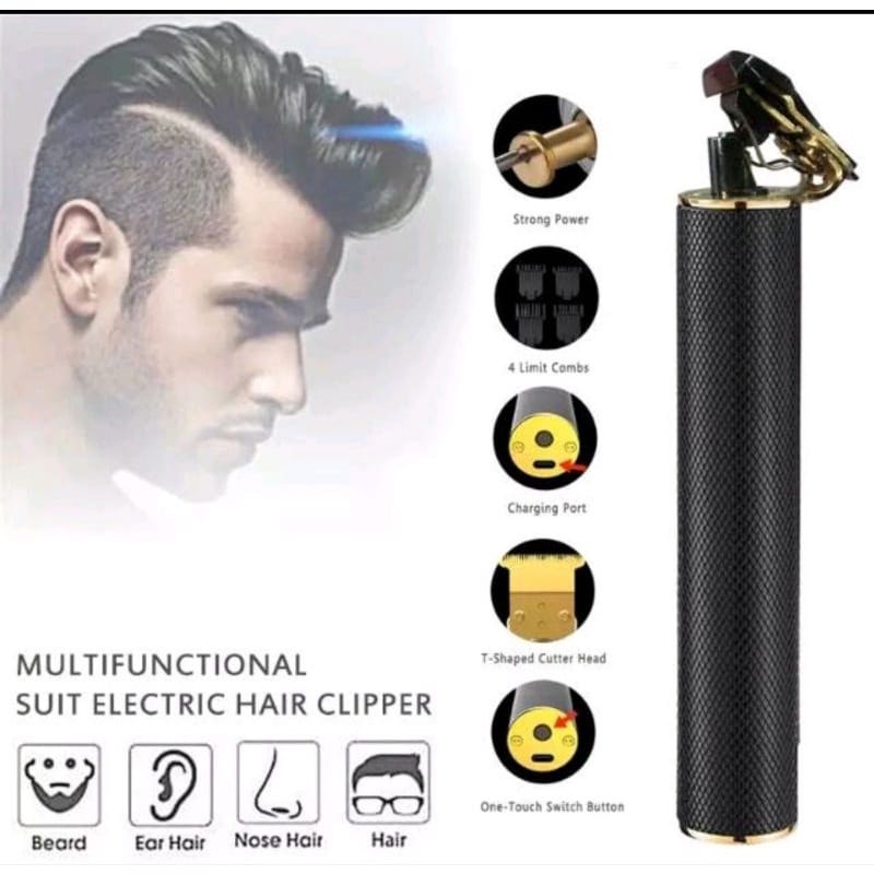 Alat Cukur Rambut Jenggot Kumis KEMEI KM 1971 Elektrik Dapat Di isi Ulang Tanpa Kabel - Hair Clipper Professional Barber Trimmer