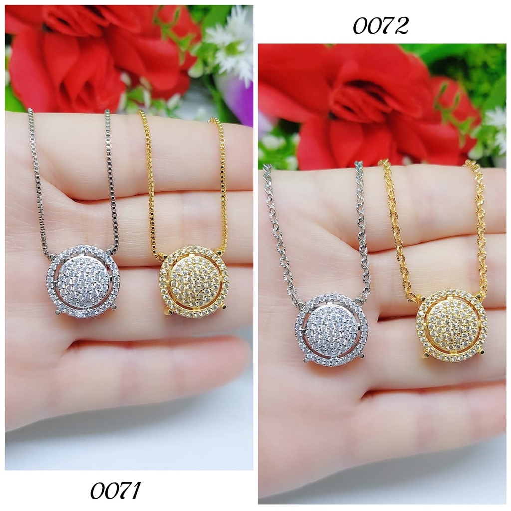 Kalung permata lapis emas perhiasan xuping jewelry 0069-0072