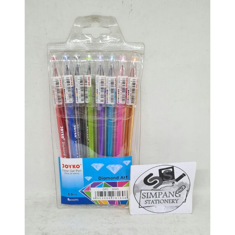 

Bolpoin Gliter Joyko 8 Warna/pak
