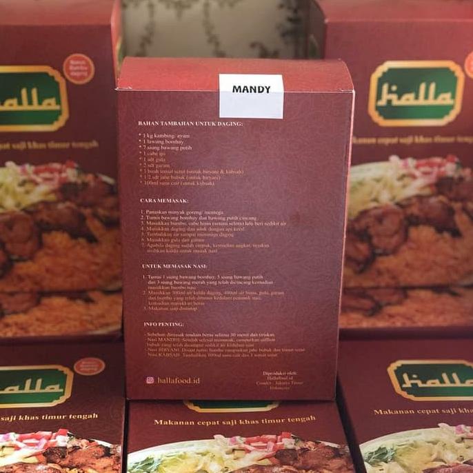 

------] Paket Bumbu Masakan Khas Timur Tengah Halla food Beras Basmati Nasi