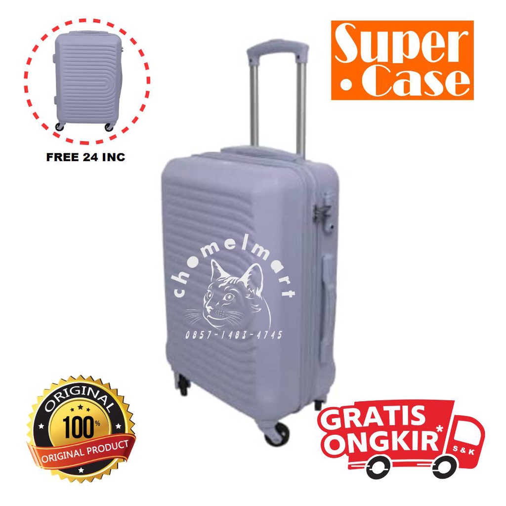 Supercase 20 Inci Koper Cotton Candy - Abu-abu