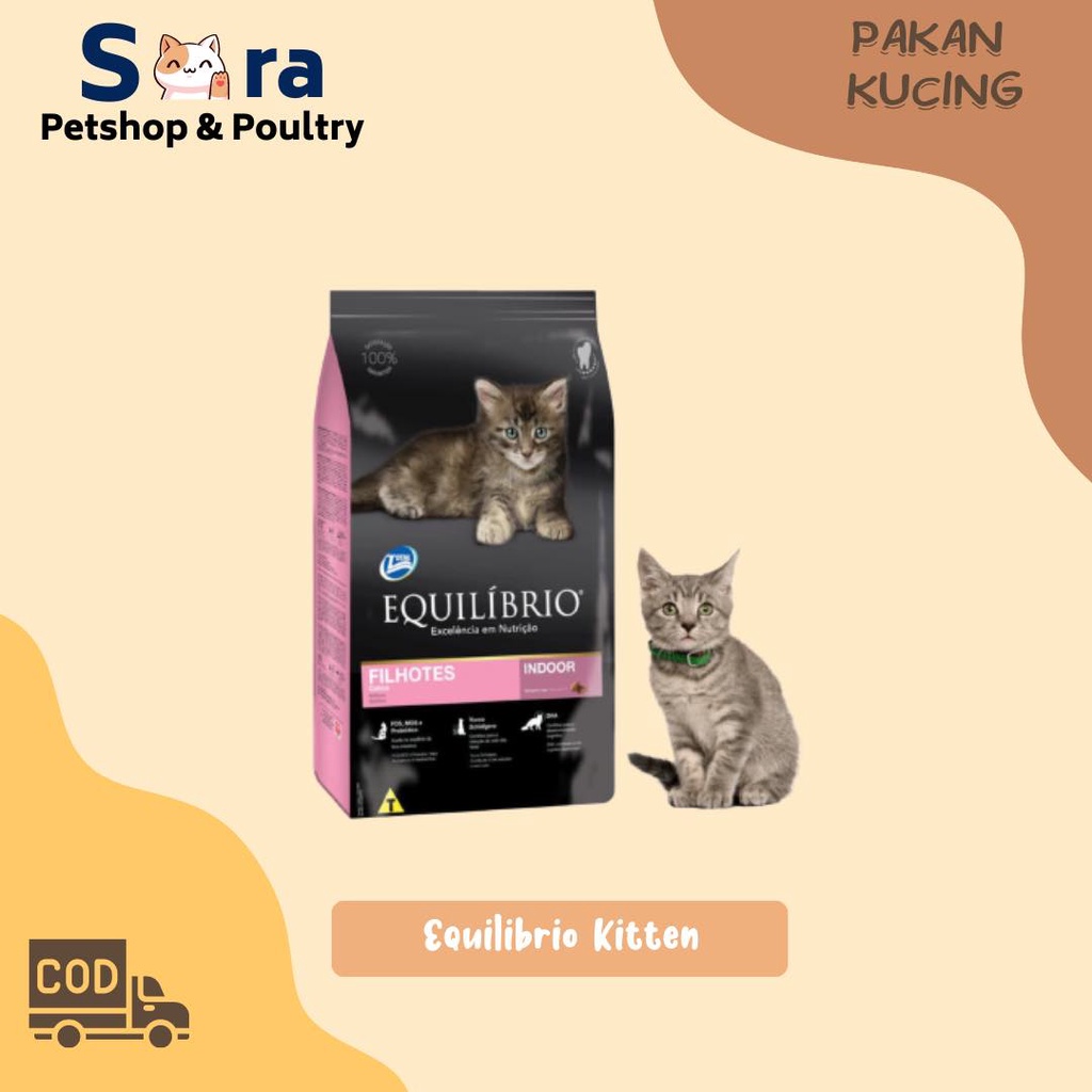 EQUILIBRIO KITTEN 500 GR / MAKANAN KUCING EQUIL / EQUIL CATFOOD 500 GR MURAH