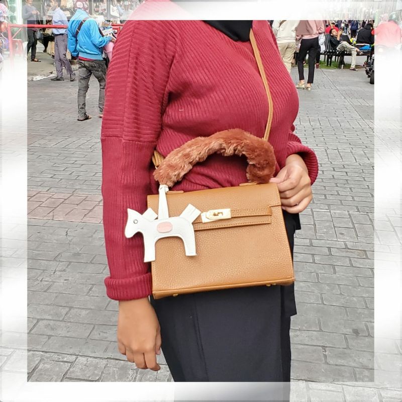 RLY TAS SELEMPANG *HORSE BULU* PREMIUM/SLINGBAG/HANDBAG