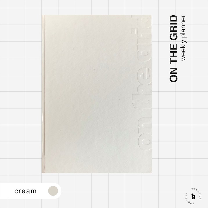 

ON THE GRID Weekly Planner [Buku Jurnal/Agenda] — Cream