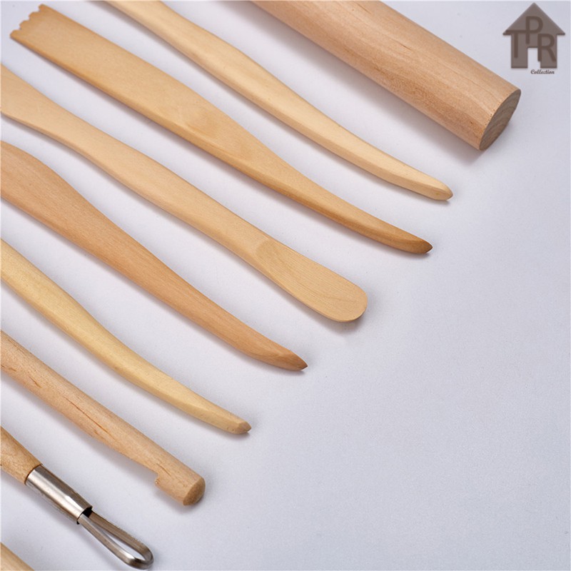 Butsir set / Alat ukir clay / Pottery tool / Modelling tools - 10pcs.