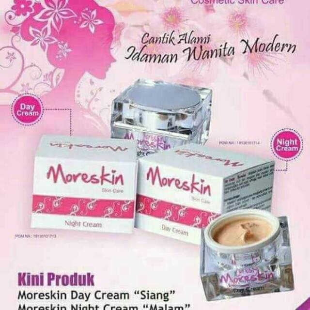 NASA MORESKIN CREAM SIANG DAN MALAM
