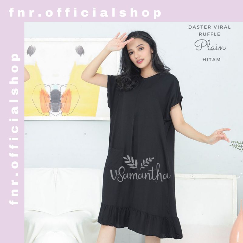 Daster Viral Ruffle | Daster Rayon Premium | Daster Kekinian | Daster Rayon Murah | Daster Viral