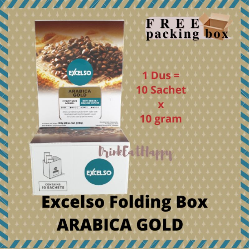 

Excelso FOLDING BOX ARABICA GOLD Kopi Bubuk
