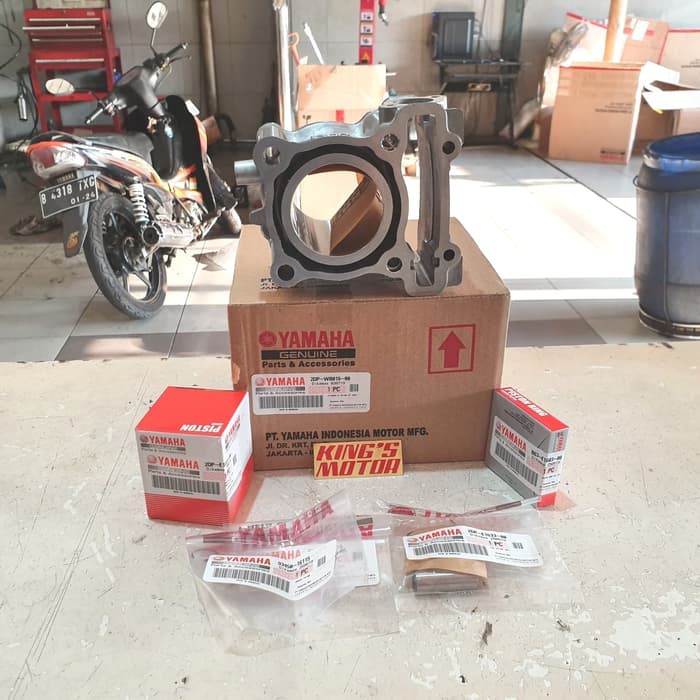 BLOK SEHER, PISTON KIT NMAX, N MAX, AEROX 155, LEXI ASLI YAMAHA