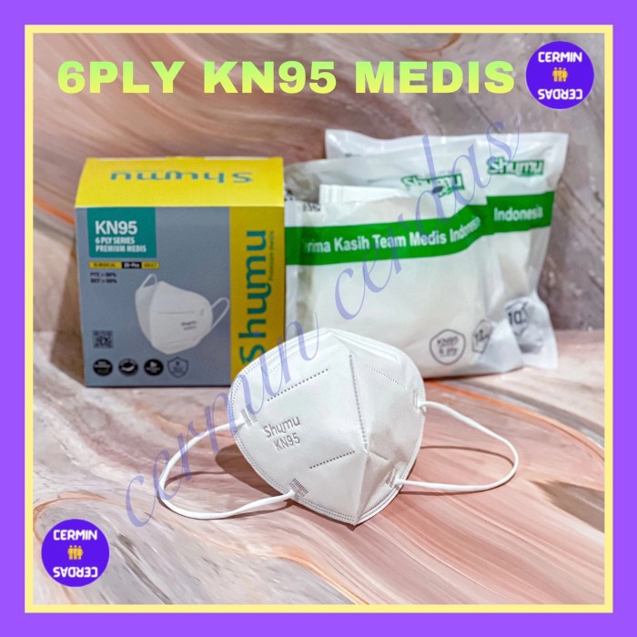 [ SHUMU ] Masker Medis Premium KN95 Isi 20 Pcs Kemenkes AKD Surgical NF