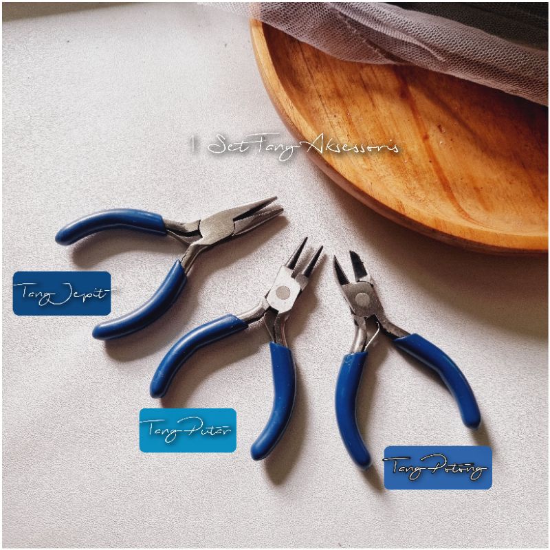 Tang Aksessoris Set / Tang Multifungsi Untun Bahan Aksessoris Perhiasan 1 Set Tang Mini Aksessoris B
