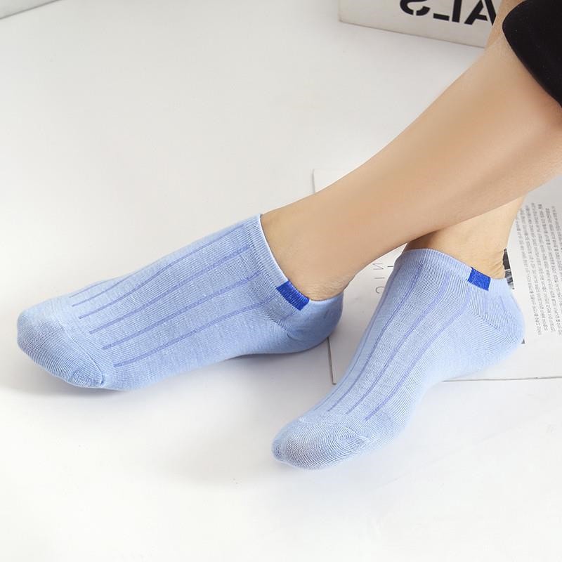 HC Kaos Kaki Polos 2 Warna Garis Pendek Semata Kaki Kaos Kaki Polos Fashion Ankle Cute Import-HC794 BIRU MUDA