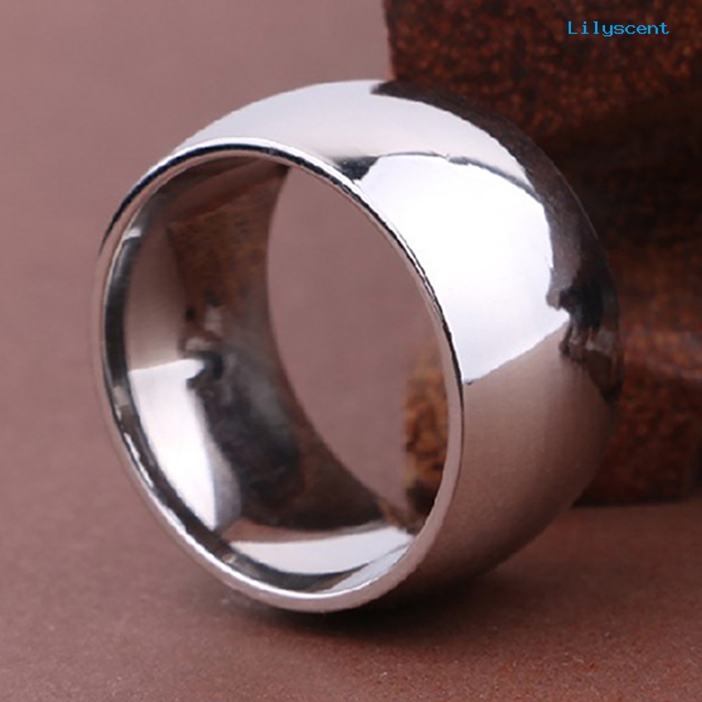 Ls Cincin Bahan Titanium Steel Untuk Pria / Wanita