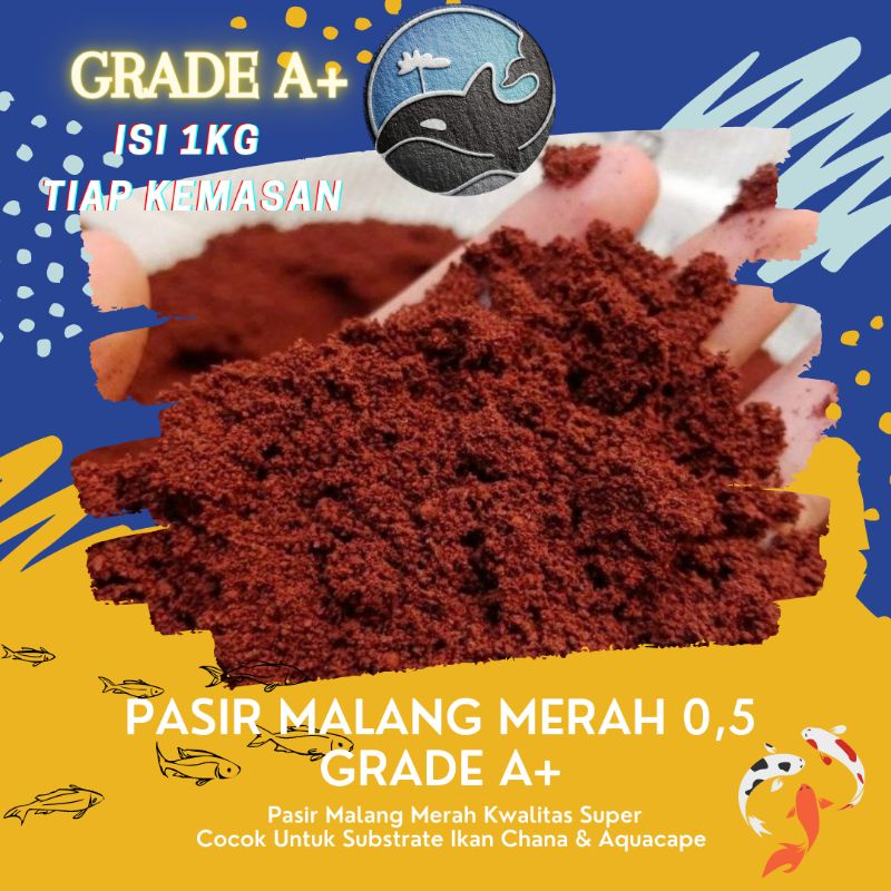 Pasir Malang Merah 0,5 0 5 05 Halus 3 Kilogram