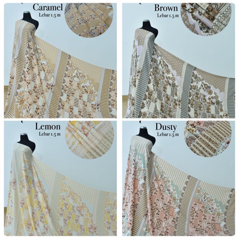 Kain MONTANA Original ready stok Prada Crepe Diorrsilk