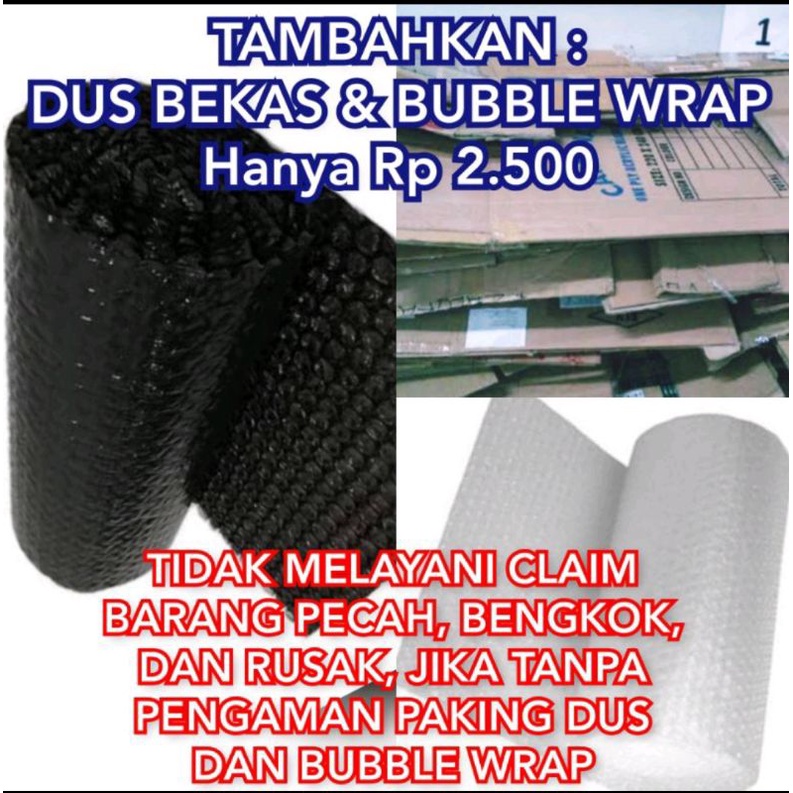 

PACKING TAMBAHAN DUS BEKAS DAN BUBBLE WRAP