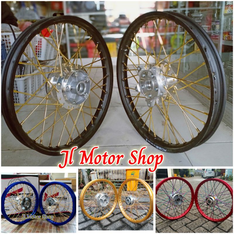 Paketan Velg Jari Jari VIXION New / Old Jupiter MX King New Jupiter Z MX OLD MX NEW SUPRA 125 REVO KARISMA BLADE TIGER Megapro Gl Pro CB150 R CBR 150 R DLL