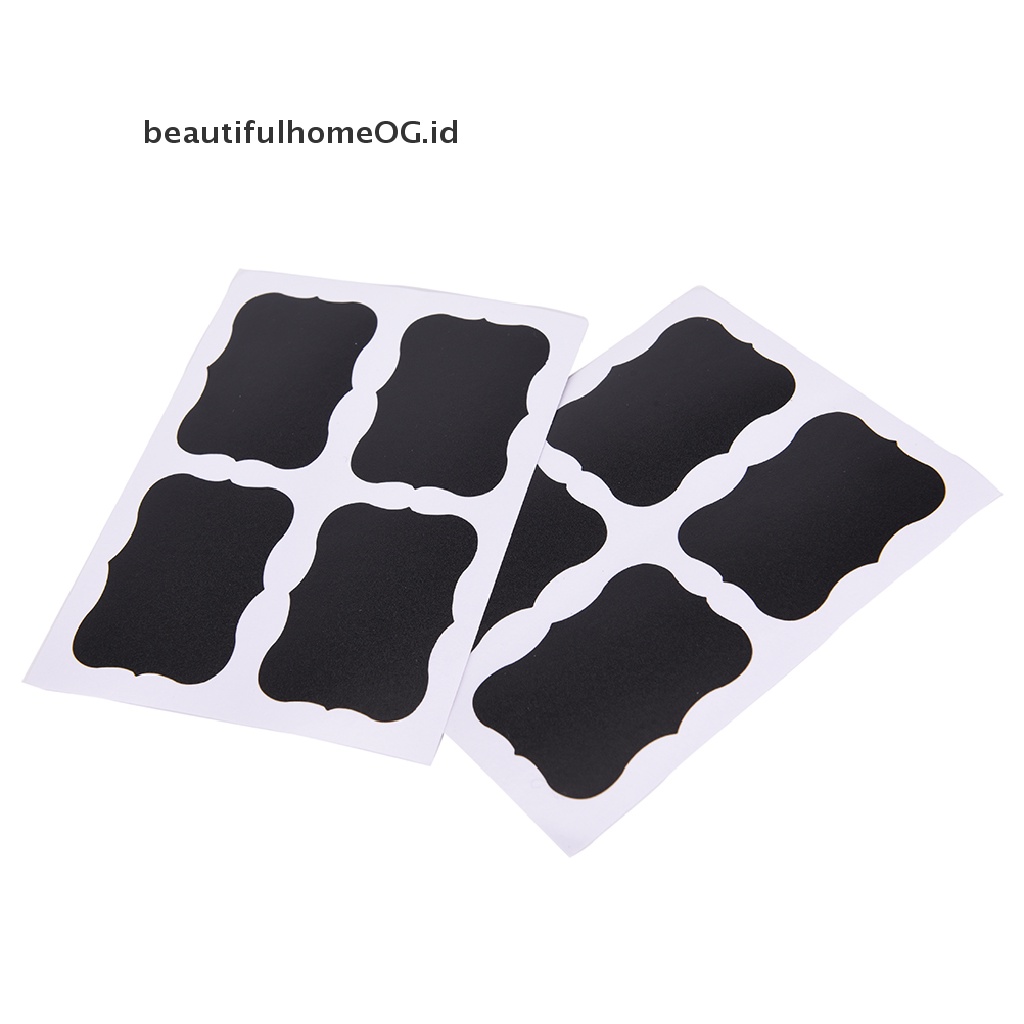 / Beautifulhomeog.id / Hot Sale Stiker Dinding Motif Tulisan Mandarin Untuk Dekorasi Rumah36pcs Stiker Label Desain Blackboard Untuk Dapur