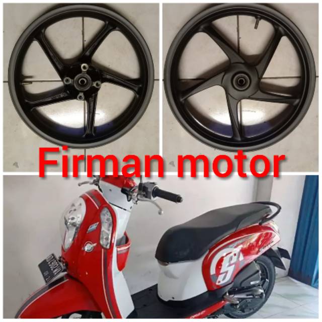 Velg depan scoopy fi original