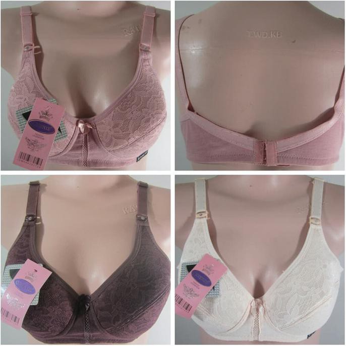 PROMO TERMURAH Queenie Brukat Jumbo | Sport Bra Basic Big Size (40, 42) - 40, Abu-abu AP59