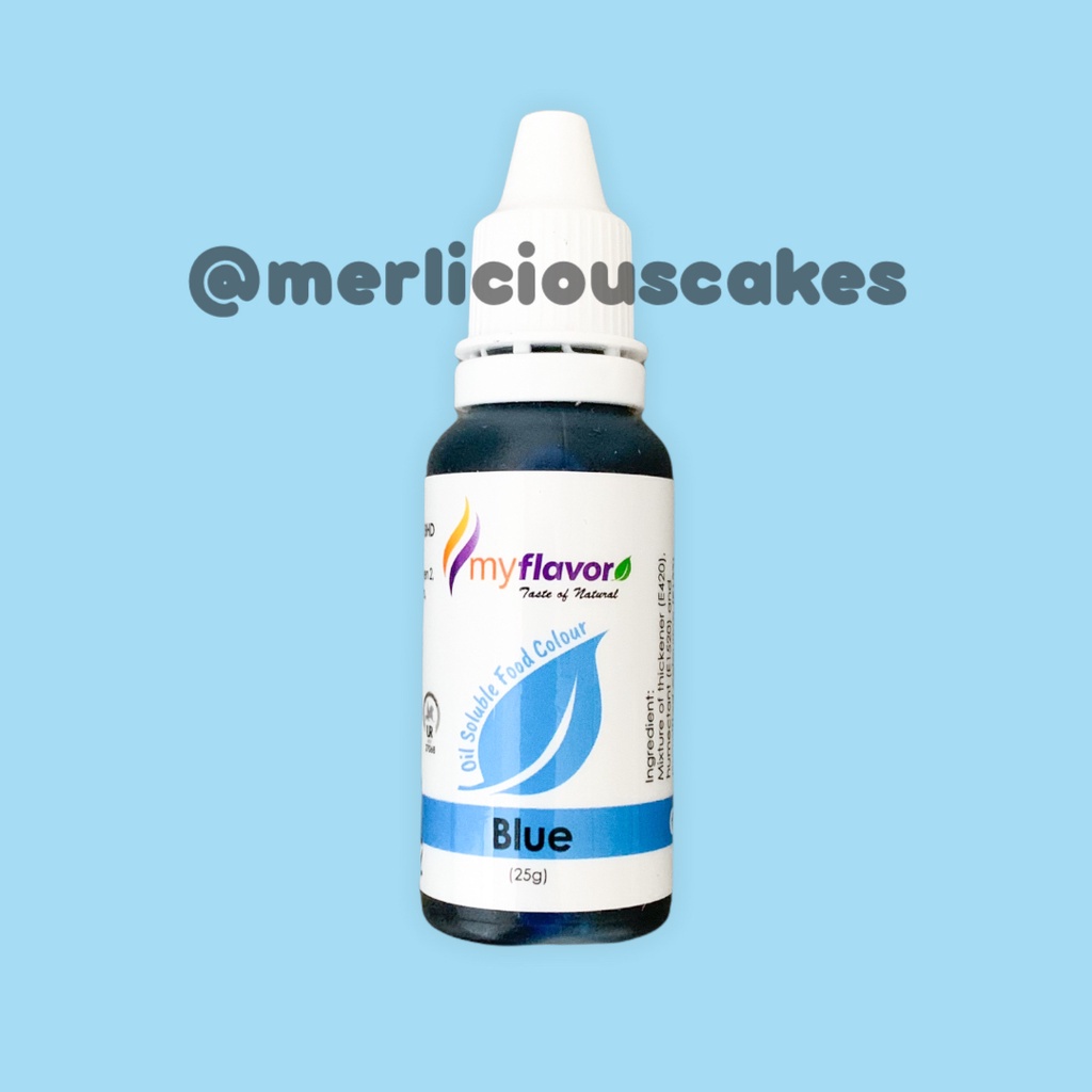 

Blue Oil My Flavor Food Colour Pewarna Makanan Buttercream