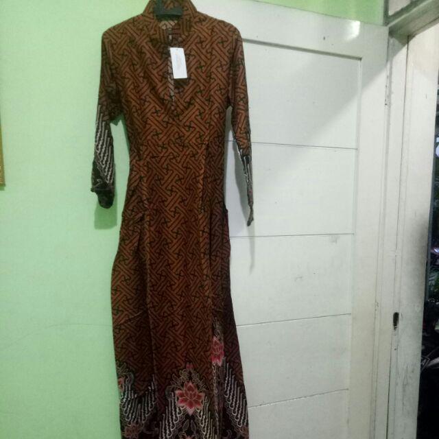 Baju Batik Couple Gamis Jumbo Murah Pasangan Modern Muslim Cod | 049 Cg - Gyandra