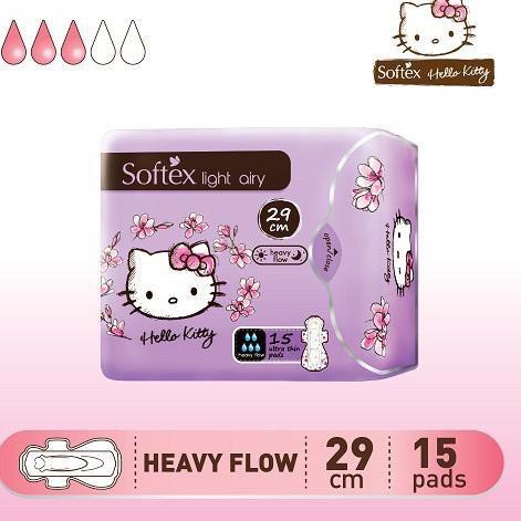 Softex Light Airy Hello Kitty 29cm Isi 15 pads