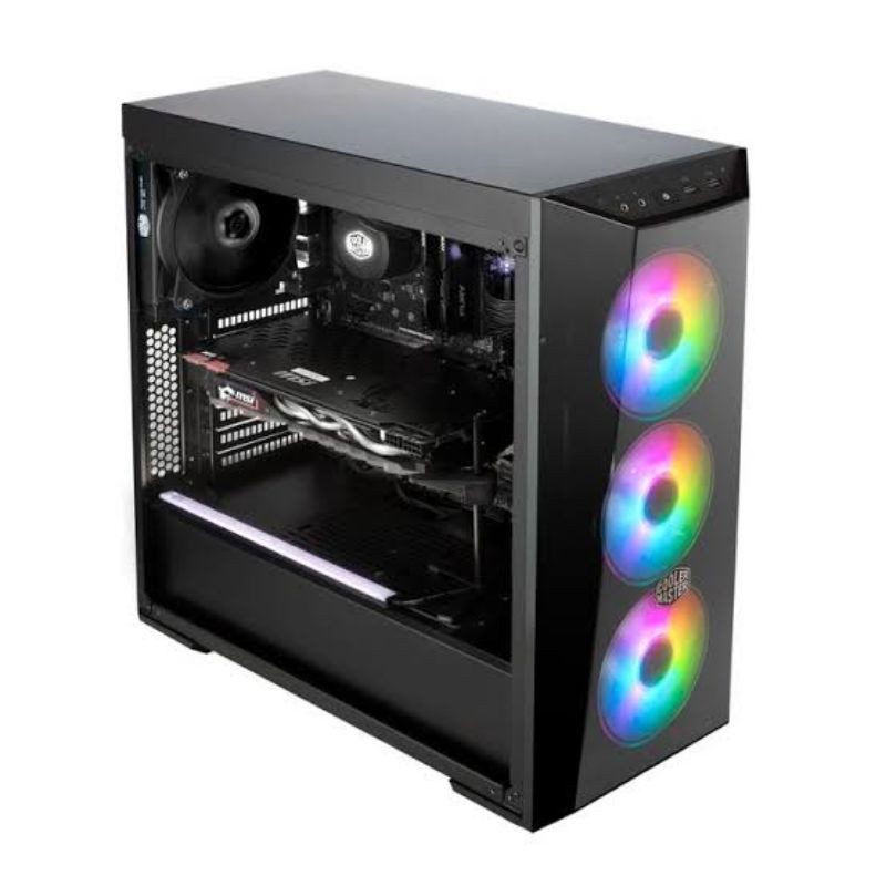 Cooler Master MASTERBOX LITE 5 ARGB CASE PC GAMING ATX TEMPERED GLASS