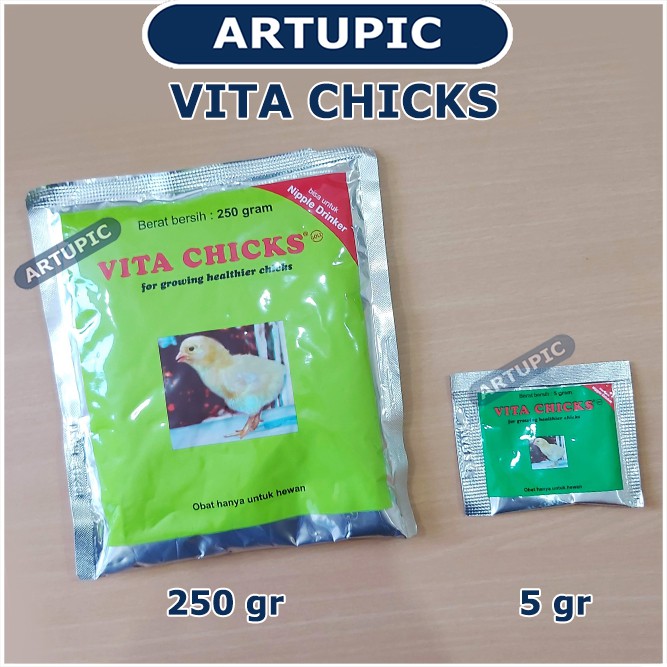 Vita Chicks 250 gram Vitamin obat pertumbuhan ayam unggas burung vitachicks