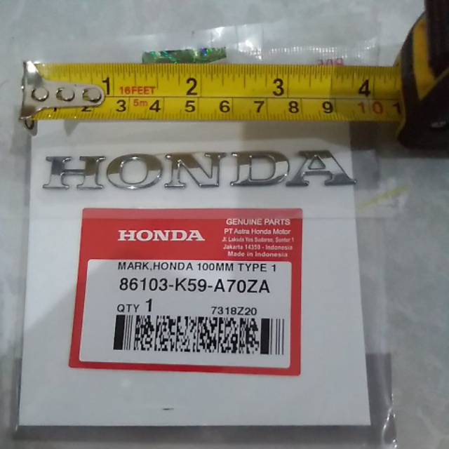 Emblem honda timbul vario 150 original 86103K59A70ZA