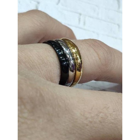 ⚡️9.9 SALE⚡️ Cincin couple cincin kawin warna emas hitam putih silver black gold 