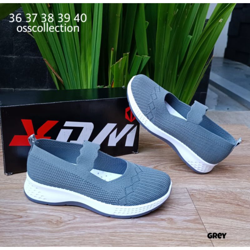 SEPATU FLAT TL308 RAJUT IMPORT ORI KDM SOL KARET | FLAT SHOES