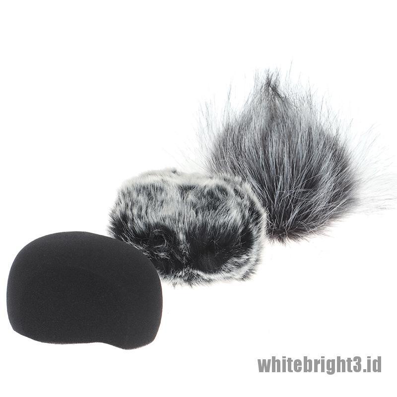 &lt; White3 &gt; 1Pc Cover Mic Bahan Busa Untuk ZOOM H5 H6 Recorder