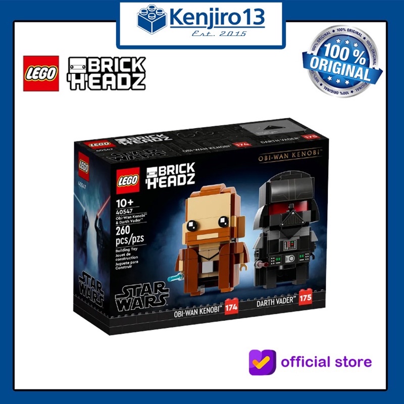 Lego Brickheadz 40547 Obi-Wan Kenobi & Darth Vader