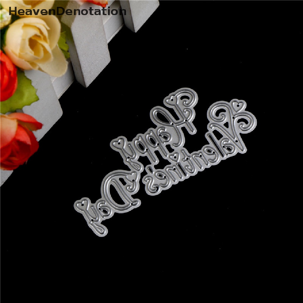 Cutting Dies Embossing Desain Valentine 's Day Untuk Dekorasi Scrapbook