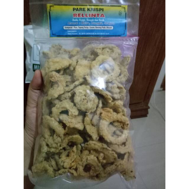 

Kripik pare crispy diet sehat