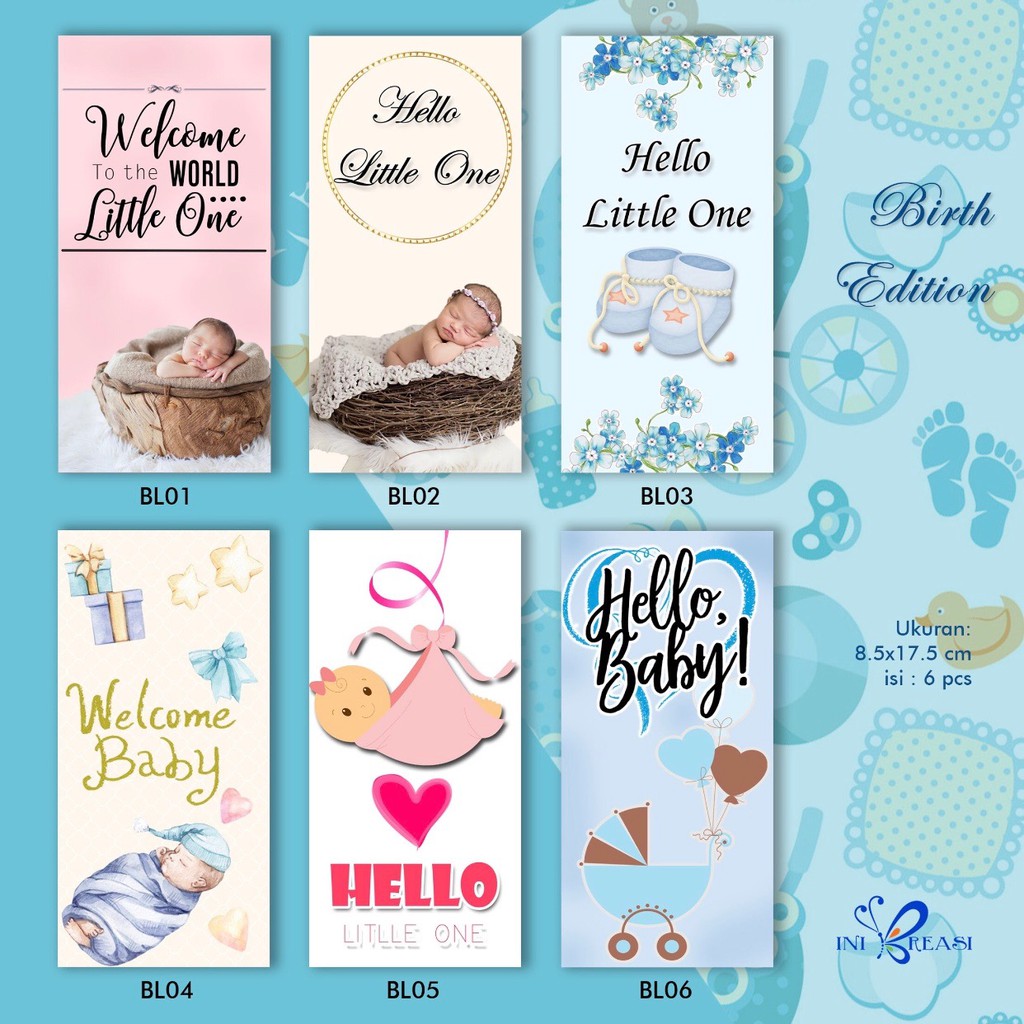 

AMPLOP ANGPAO LAHIRAN NEWBORN MODEL PANJANG 1 PAK ISI 6PCS - BISA CUSTOM NAMA PENGIRIM