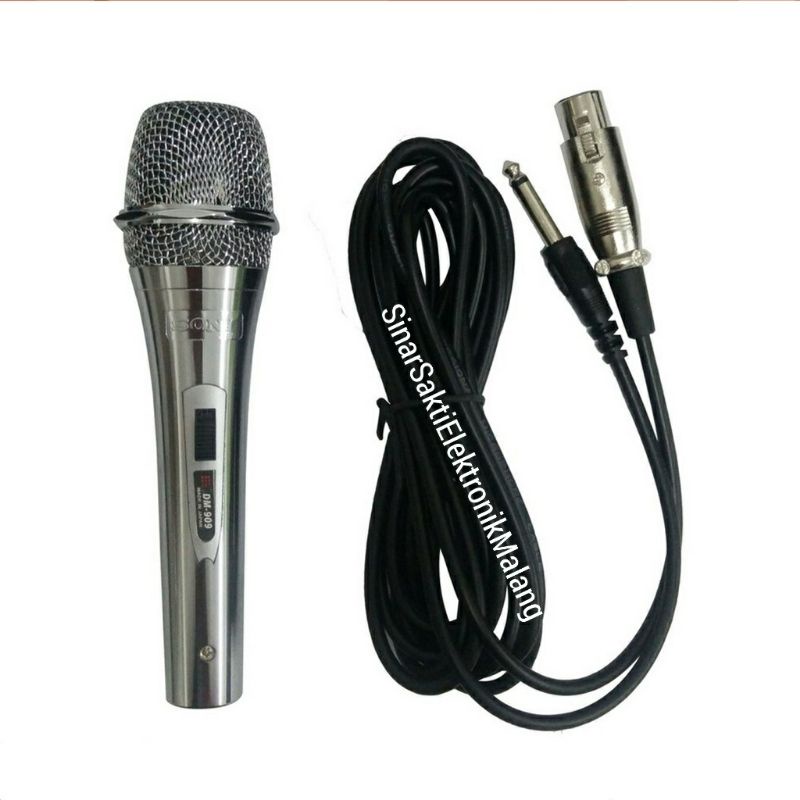 Microphone Mic Kabel Sony SN909 SN 909Mik Microfon Karaoke Soni