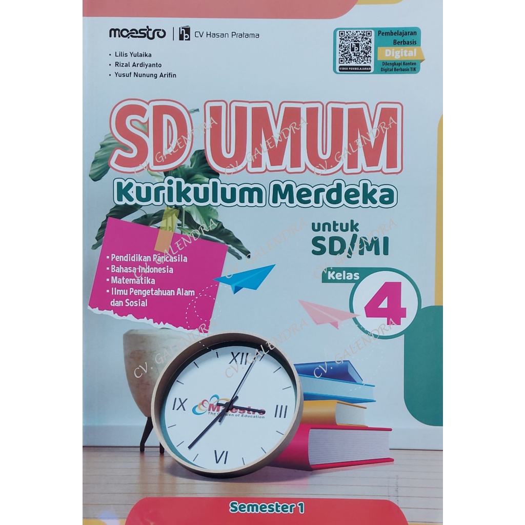 Buku SD UMUM Kurikulum Merdeka SD/MI Kls 4 Semester 1 – Maestro