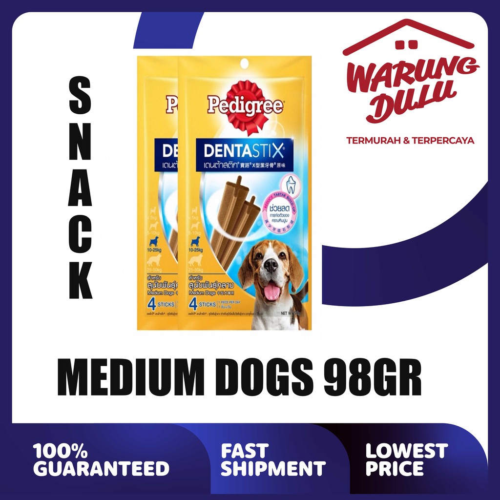 DENTASTIX MEDIUM DOG ORIGINAL/SMOKEY BEEF 98GR