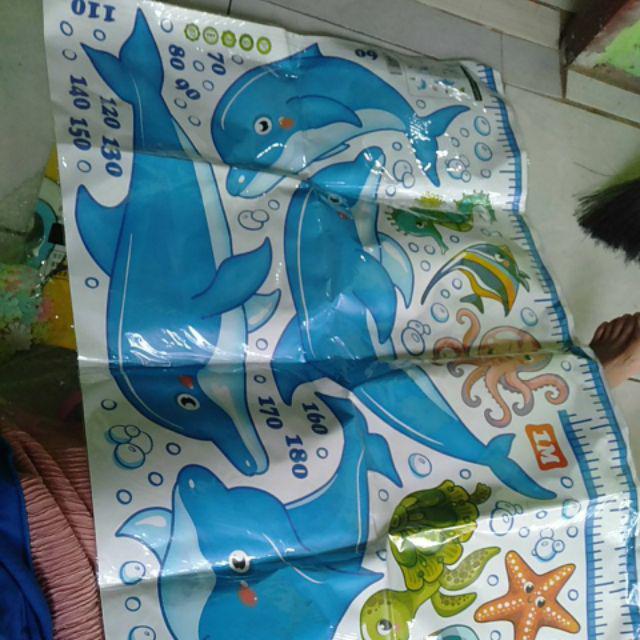TGB Sticker Dinding  Pengukur Tinggi Badan Karakter Grow 