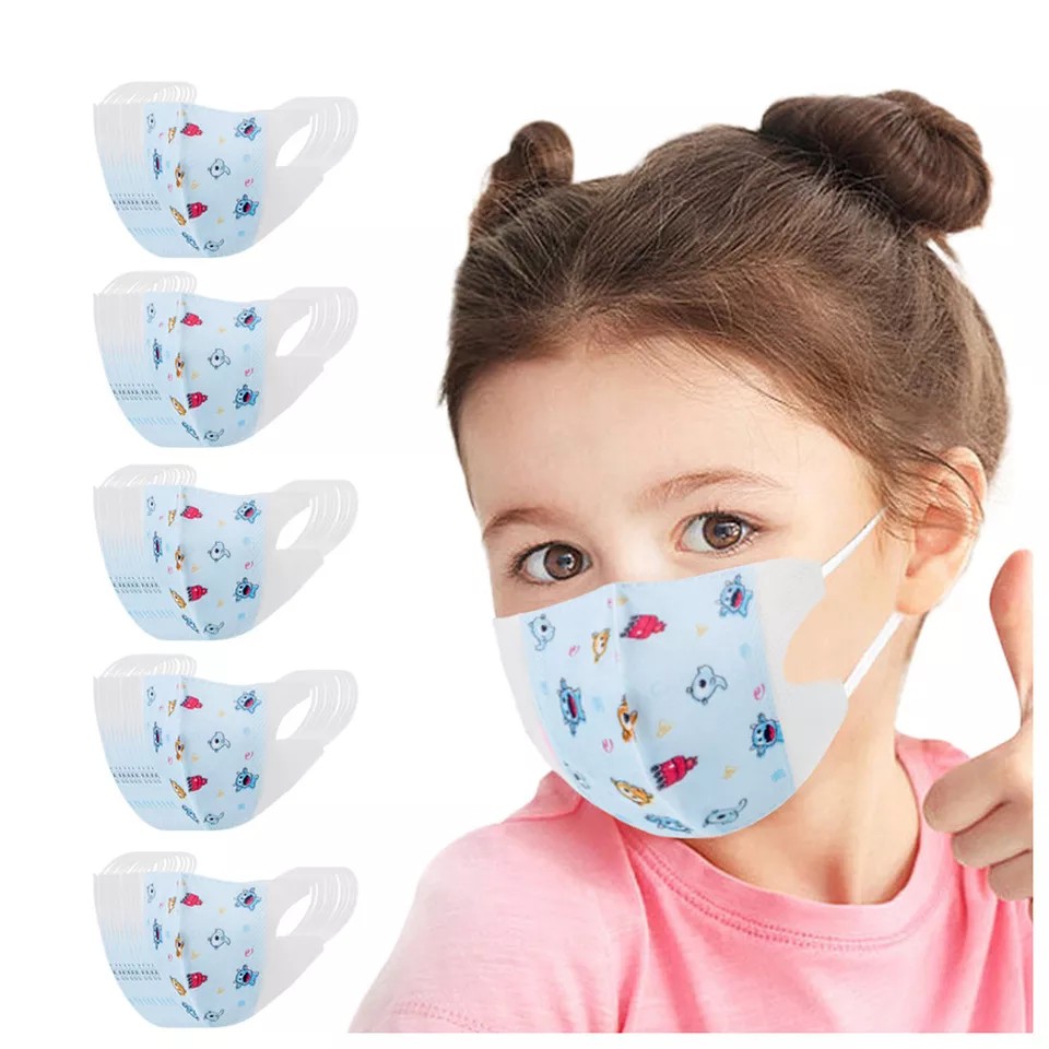 Masker Anak Duckbill Isi 20 pcs 3ply Disposible Kids Earloop Motif Lucu Unisex Masker Anak