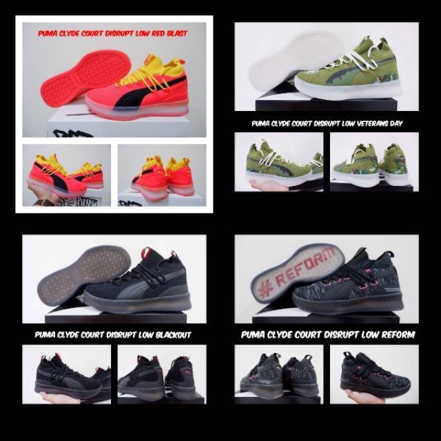 Sepatu Puma Clyde Court Disrupt LOW - 9 Items