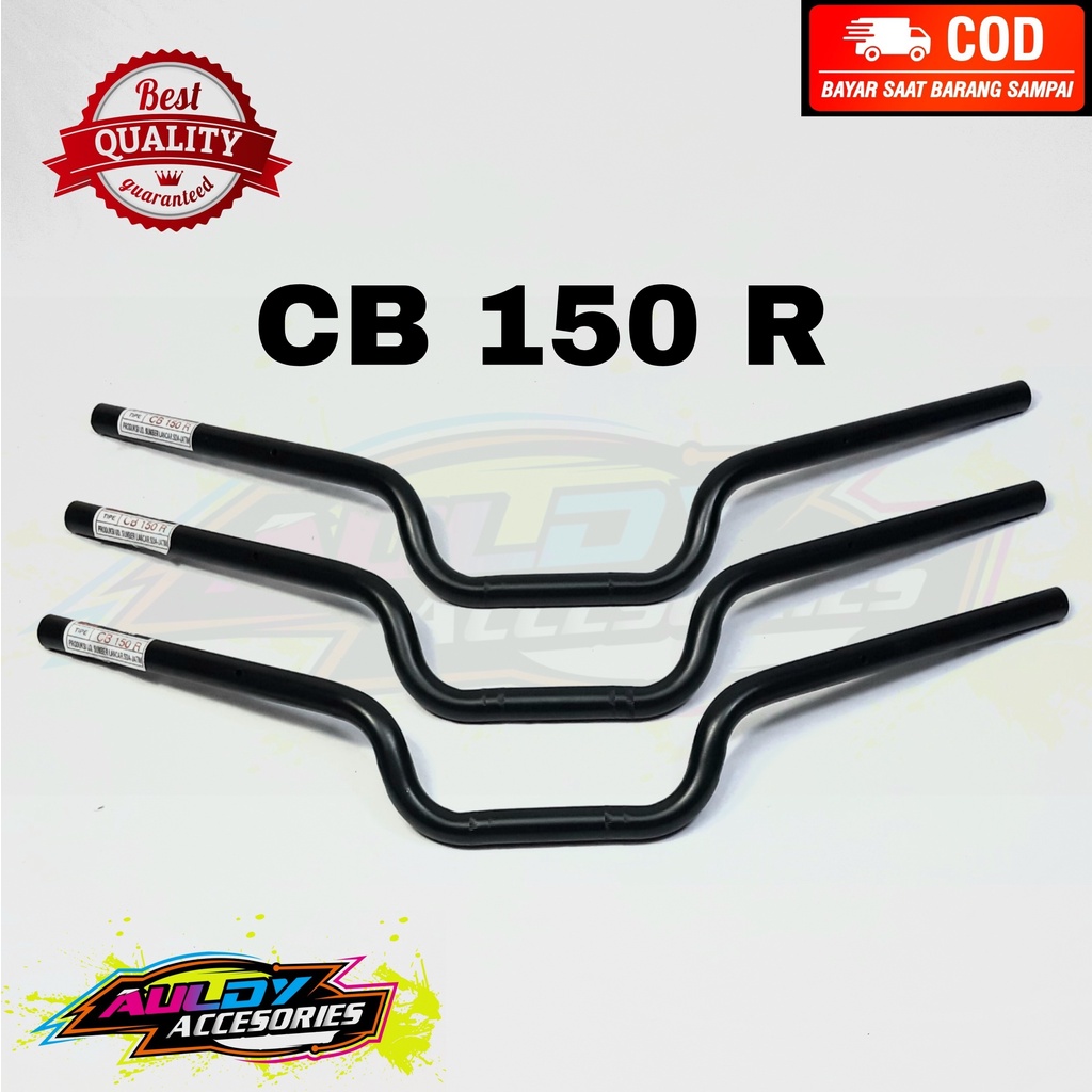 Stang Setang Stir Setir Sepeda Motor Honda Cb150r Cb 150 R Hitam Dop Tebal