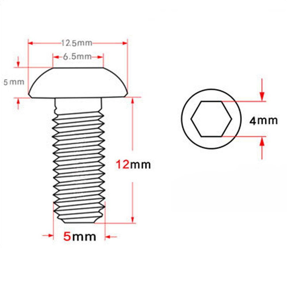 Suyo 2pcs Sekrup Warna-Warni Bahan Aluminum Alloy Untuk Sepeda Gunung