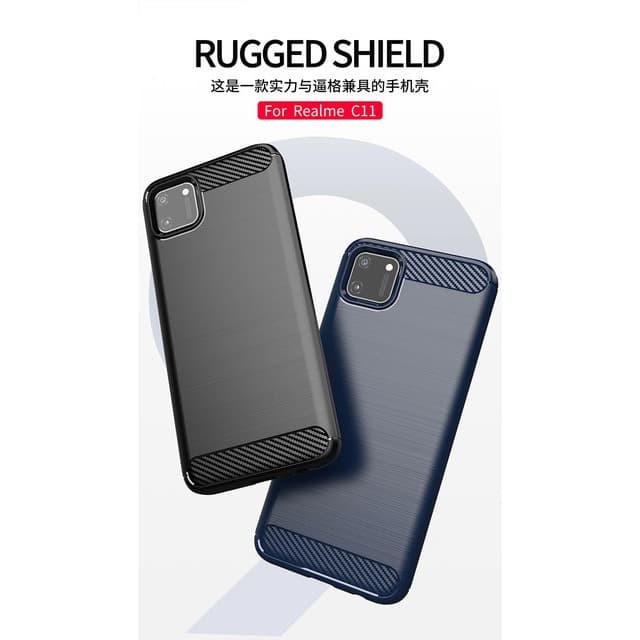 REALME C11 C12 C15 C25 NARZO 30A SOFT CASE BRUSHED CARBON