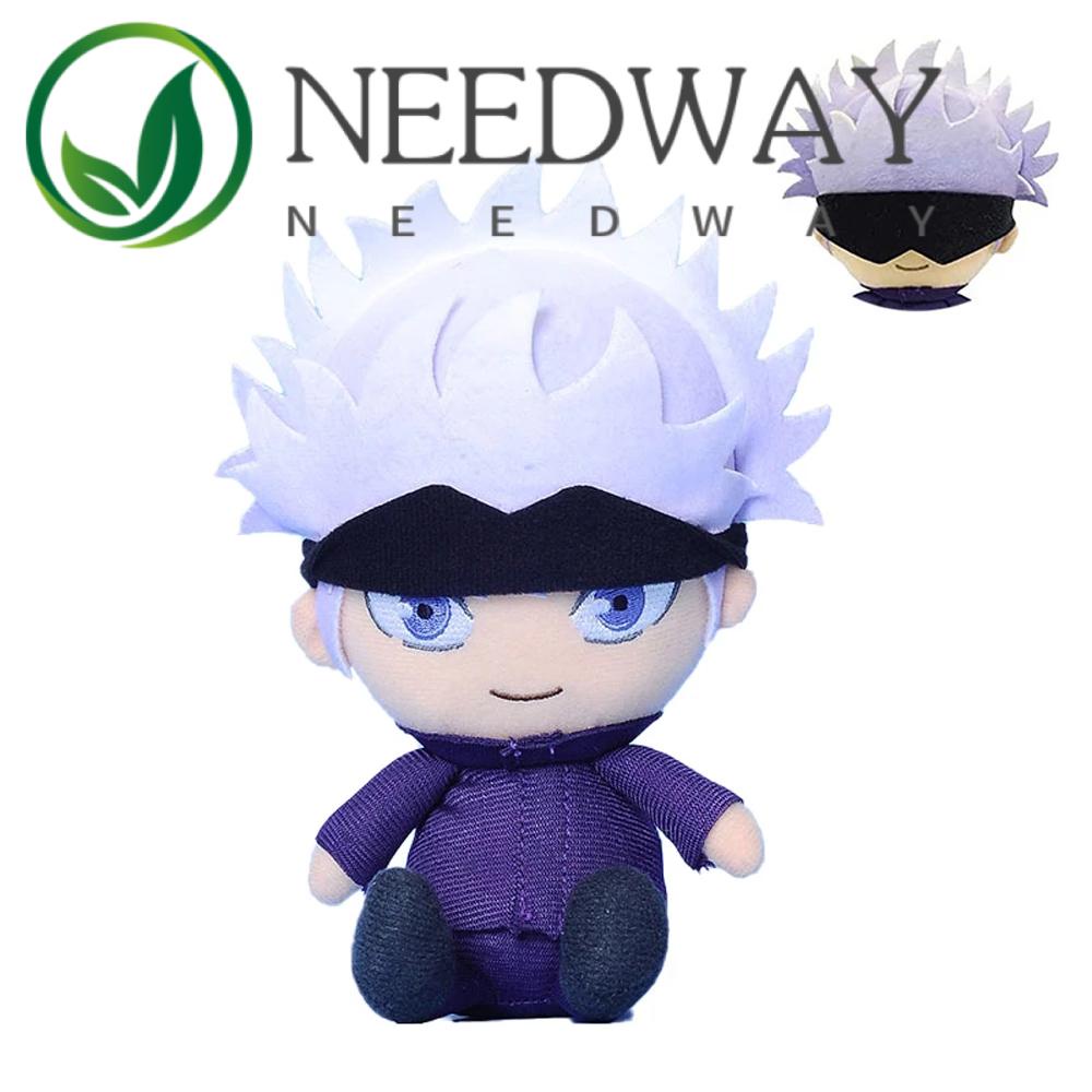 Needway  Anime Jujutsu Kaisen Child Gift Plush Doll Jujutsu Plush Fushiguro Megumi Pendant Stuffed Toys Gojo Satoru Kugisaki Nobara Cosplay Doll Yuji Itadori