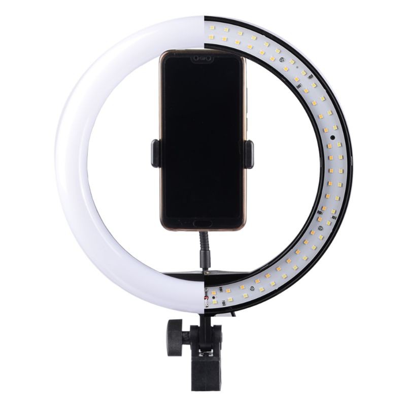 Lampu Halo Ring Light Curve LED Selfie 120 LED 10 Inch with Smartphone Holder + Tripod 2M - 129