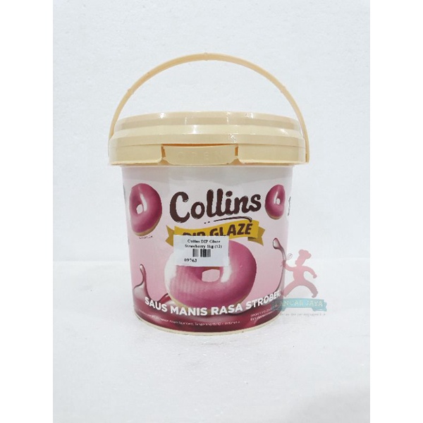 

Collins Dip Glaze/ Topping Donat Strawberry 1kg